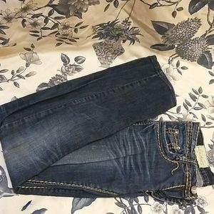 Machine jeans, acid wash, size 29
